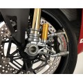 Motocorse 100mm (OE) Billet Fork Lowers "GP STYLE" (Caliper mounts) for Pressurized Ohlins front forks for Ducati Pangiale / Streetfighter V4 S / R / Speciale, V2 S / R models
